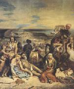 Eugene Delacroix Scenes of the Massacres of Scio;Greek Families Awaiting Death or Slavery (mk05) oil painting reproduction